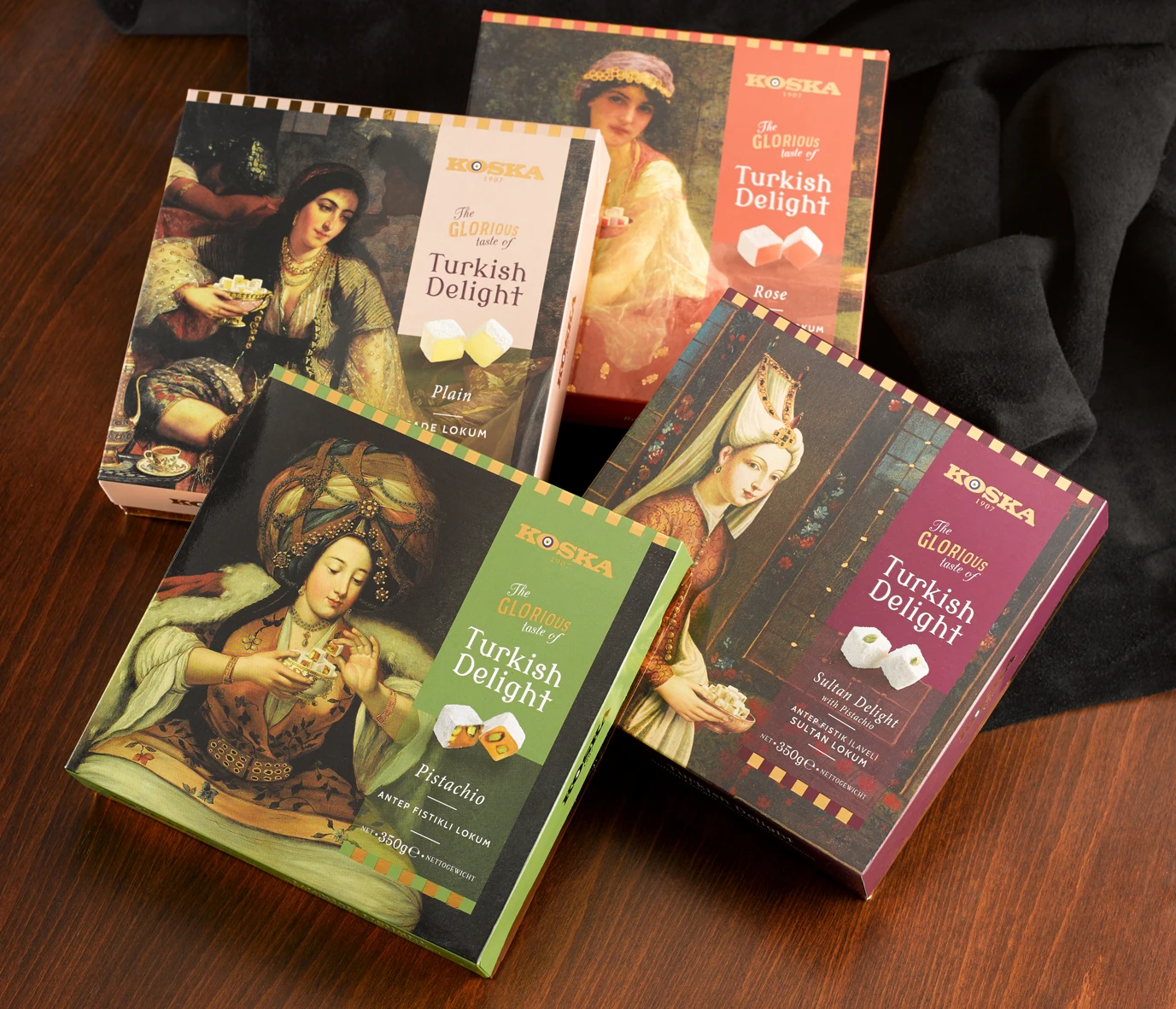 Best Selling Wholesale Product - Turkish Delights - 350 g Mixed Nut Turkish Delight with Pistachio, Hazelnut and Coconut