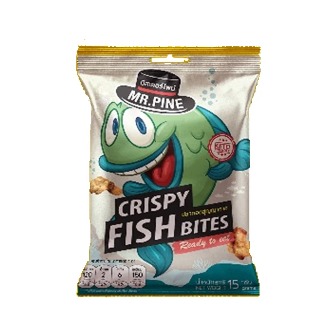 Crispy Fish Bite Original Flavour 20g MrPINE Famous Brand Premium Quality from Thailand for 100% Export Wholesale