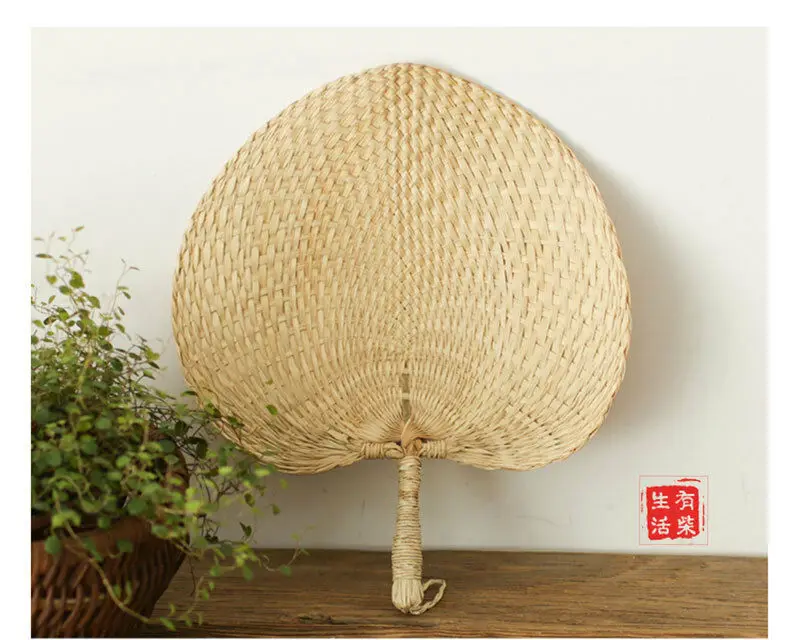  Лидер продаж Плетеный ручной веер из бамбука с листьями пальмы/вееры работы натуральным листьем пальмы