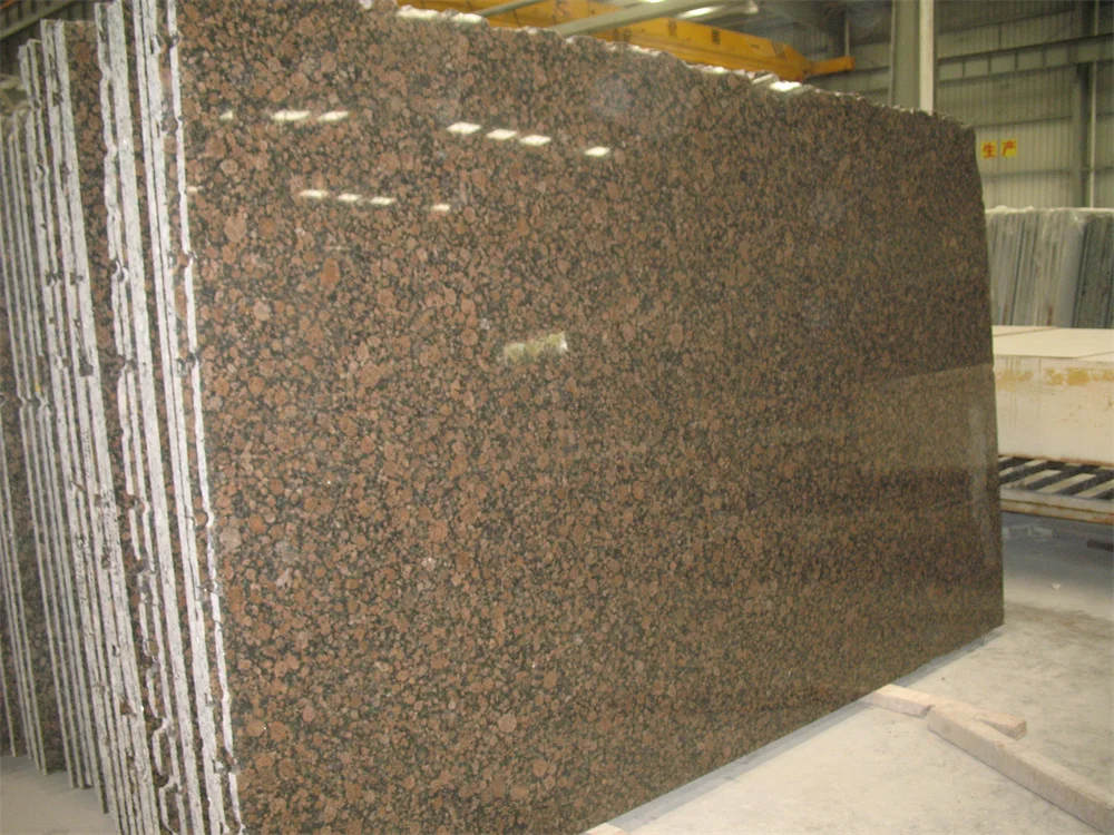 Wholesale Price Polished Brown Natural Stone Baltic Brown Granite Slab For Interior Decoration