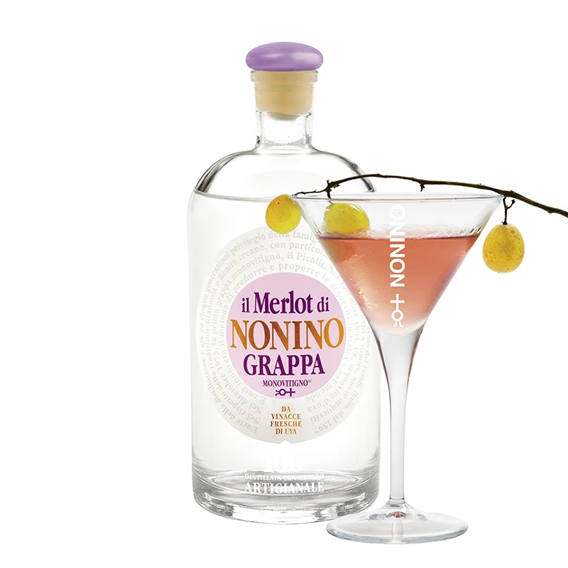  Итальянское белое виски высокого качества OEM Grappa Nonino Monovitigno Merlot 700