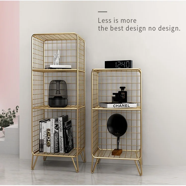 living room furniture metal shelf metal storage rack modern design in stock small packing for cheap delivery
