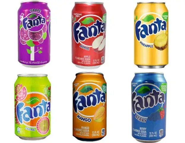 
American Fanta, Fanta Exotic 330ml / Fanta Soft Drink (Slim) flavours 