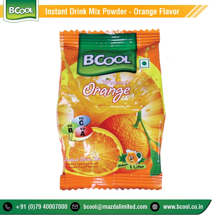 Top Manufacturer Company Selling Pure Energy Booster Orange Fruit Flavour Juice Instant Powder