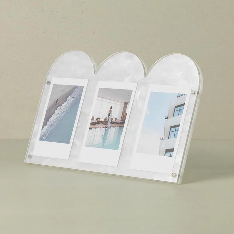 3 в 1 креативный современный дизайн Mni фото яма форме акриловой рамки Instax