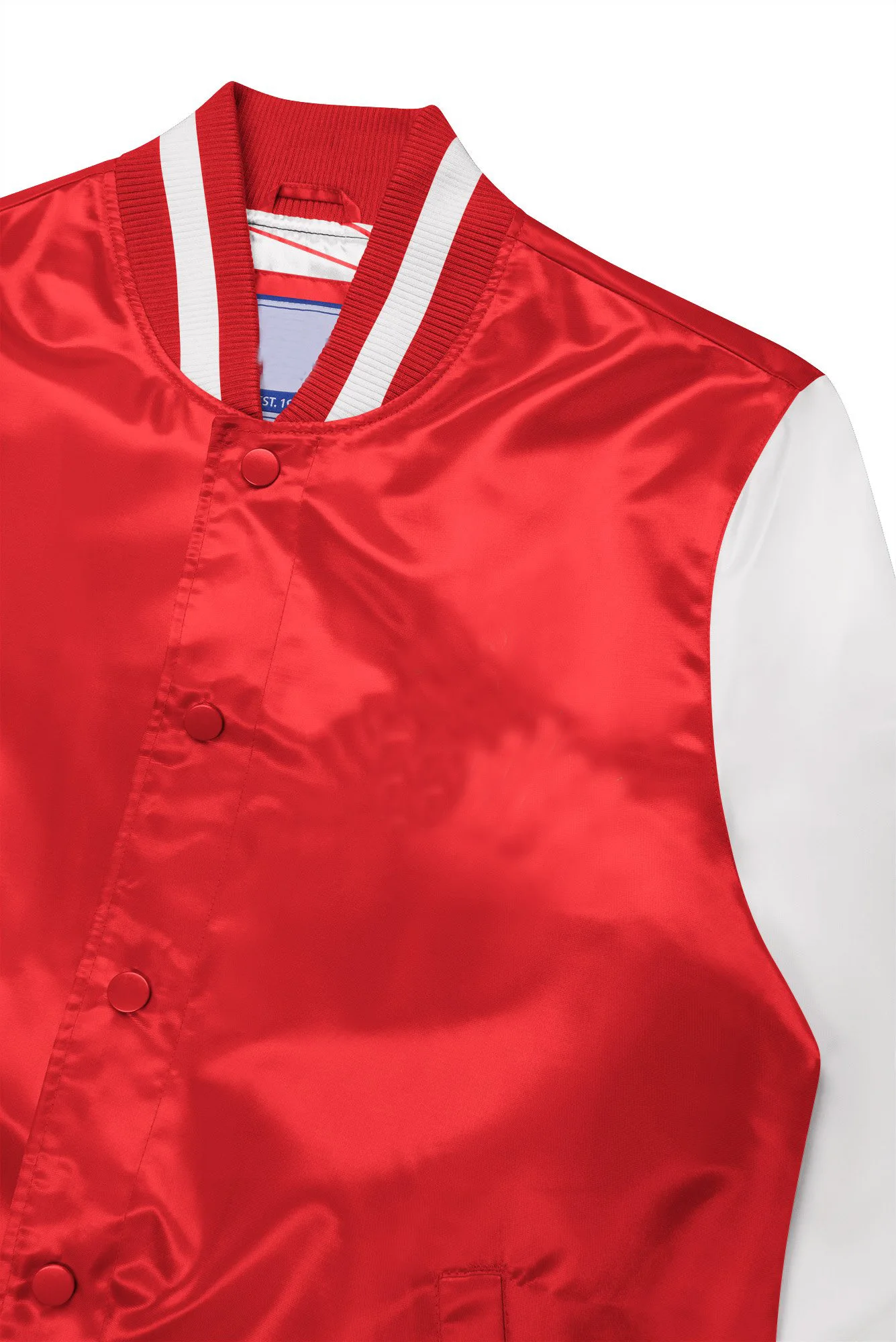 2021 Custom wholesale 100% polyester satin varsity baseball jacket winter men jacket