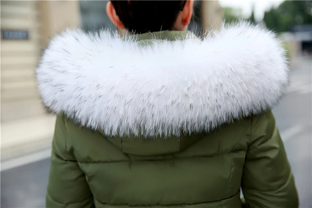 2023 New Arrivals Long Style Winter Warm Fur Collar Hood Down Cotton Parka Jacket Coat For Women And Ladies