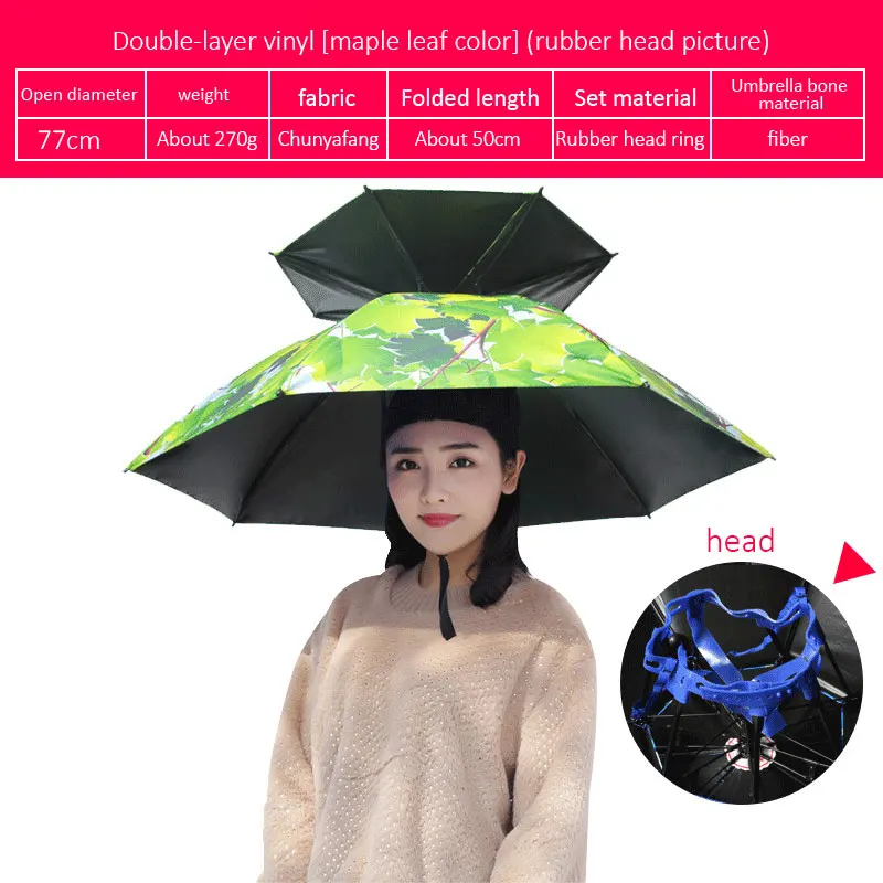 Custom Logo Motorcycle Rain Fancy High Quality Hat Women Cute Printed Scooter Umbrella