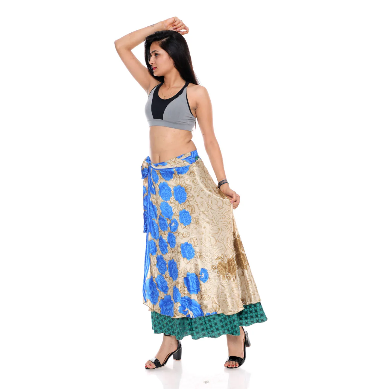 Iris Impressions Wrap Dress Skirt Large Size **HOT ITEM FOR SUMMER**