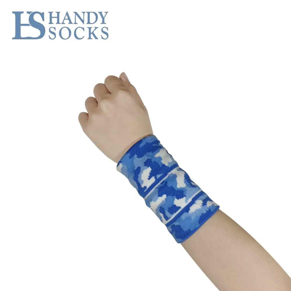 OEM Unisex Gym Cotton Permeability Camouflage Wristbands