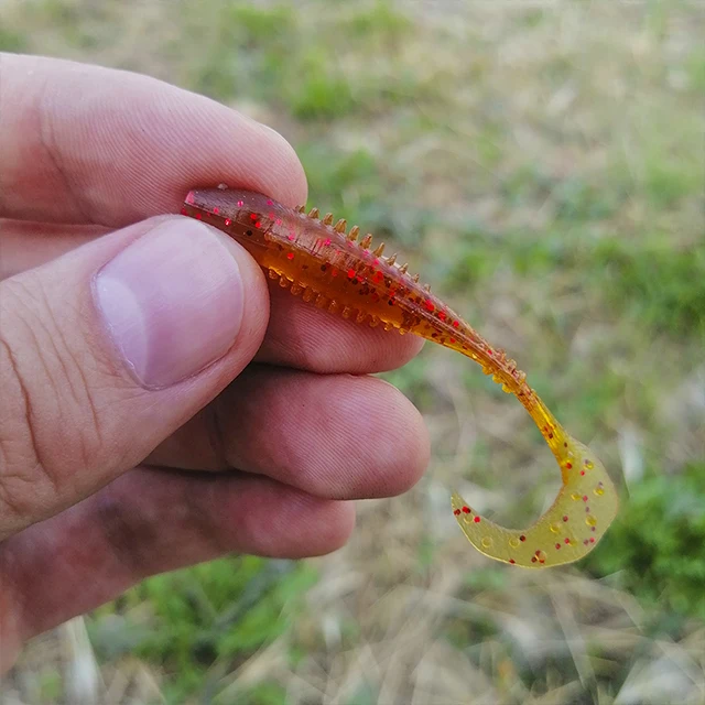 Shaman Seryoga, 60mm, 8 pcs/pack, Soft Twister Color 014 Plastic Baits Silicone Fishing Lures