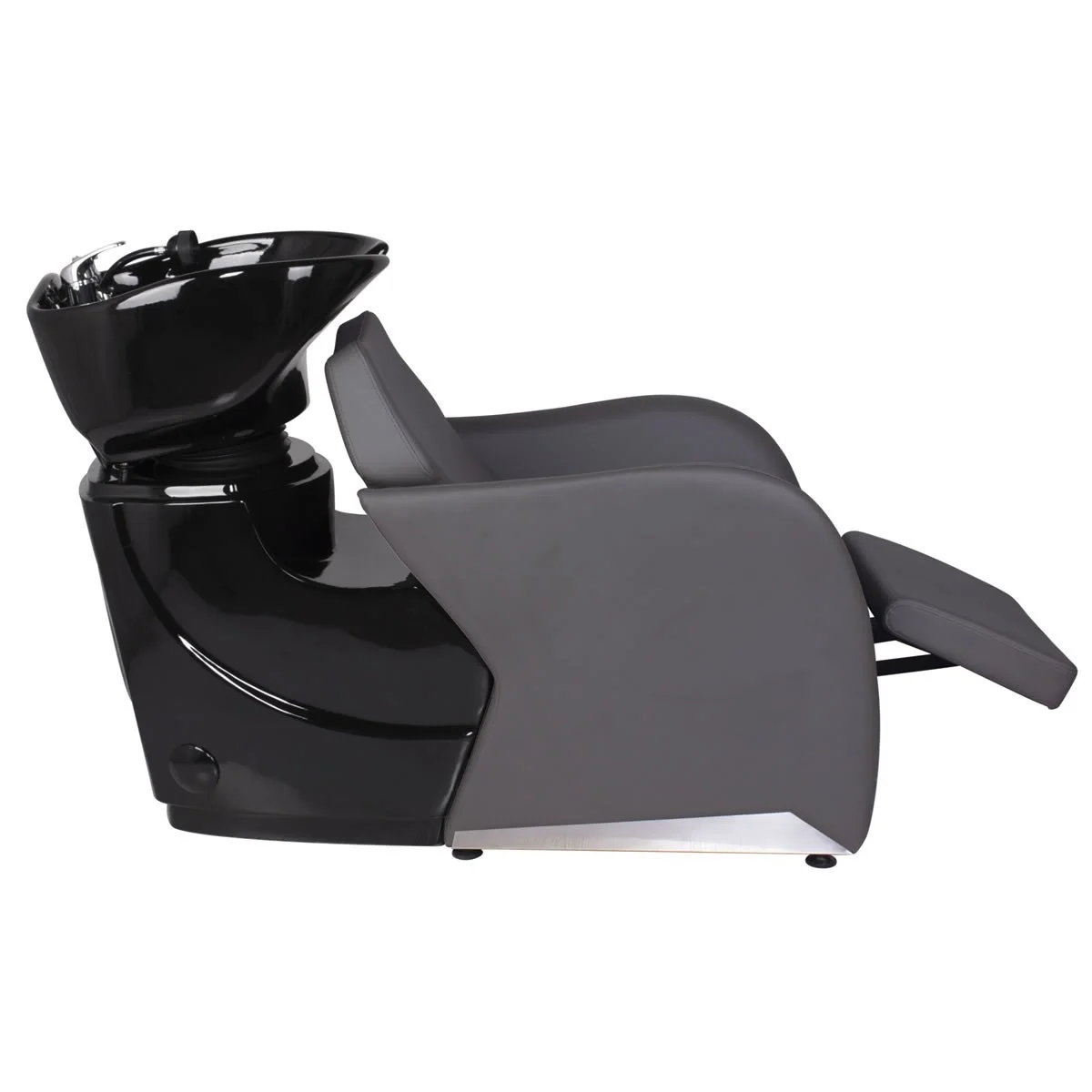 Light Gray Simple Wash Salon Chair With Footrest Semi-Recumbent Shampoo Chair Factory Direct Wholesale Salon Furniture Equipment