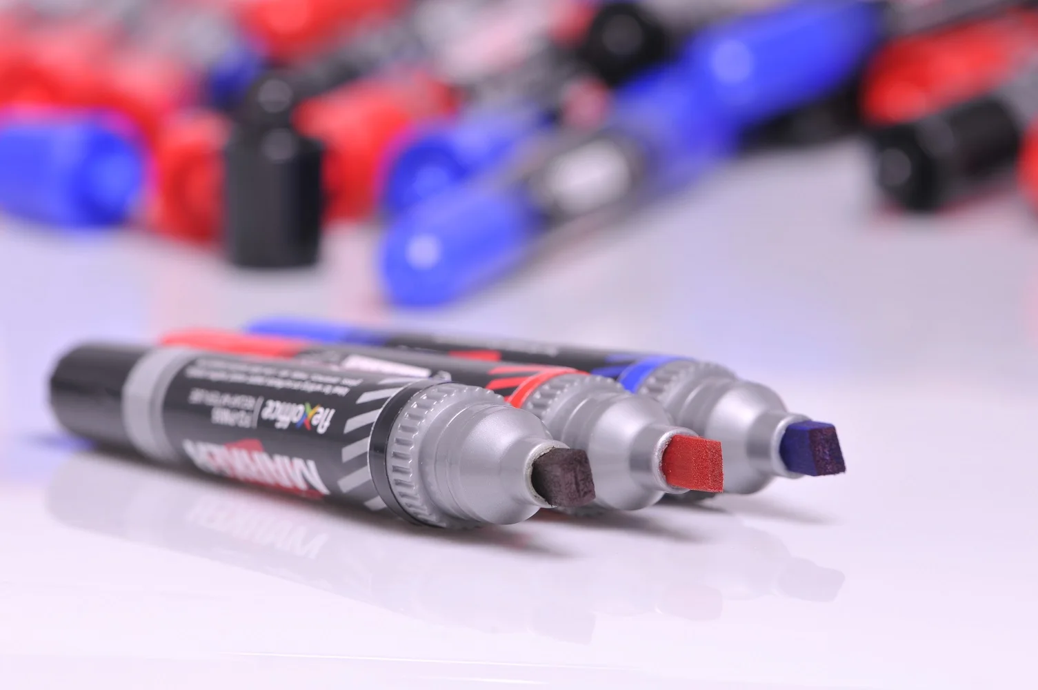 3 вида цветов доступны двустороннее написание постоянного косой круглый носок Perment маркер FO-PM05 по всей поверхности