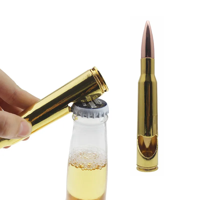 Cheap custom logo keychain 50 caliber bullet bottle opener