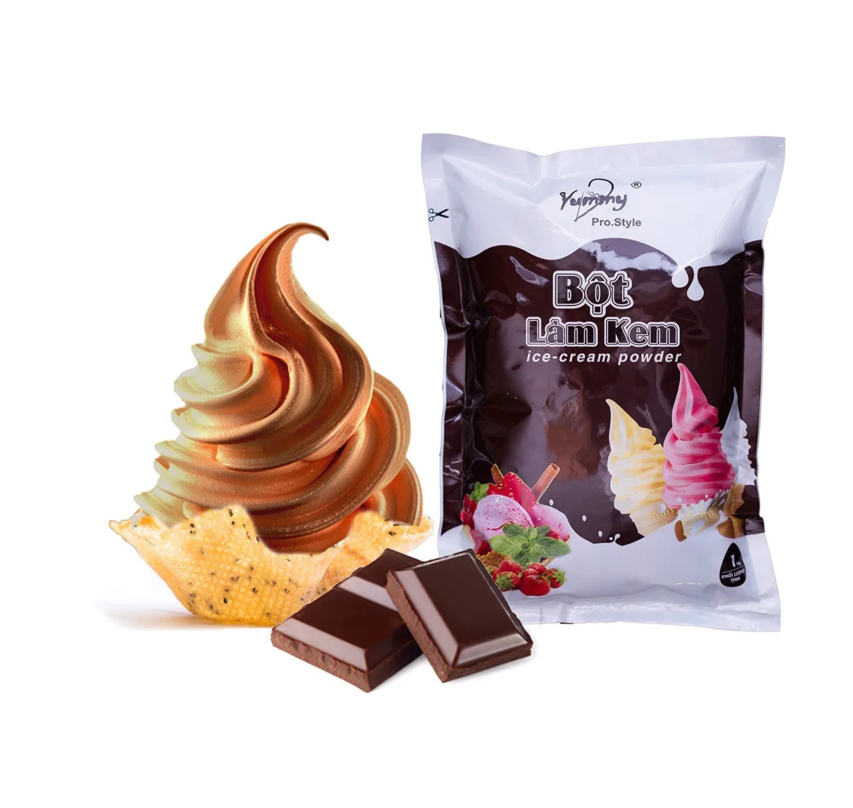 
Flavor Soft Ice Cream Making Powder DVA0013 Yummy Ice Cream High Brand Quality Best Manufacturer From Vietnam 