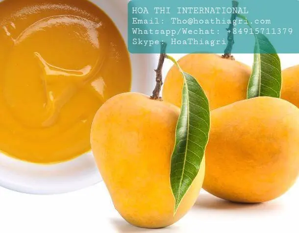 12 месяцев оболочки жизни стерилизованные кислый без сахара манго пюре с высоким качеством происхождения из Вьетнама