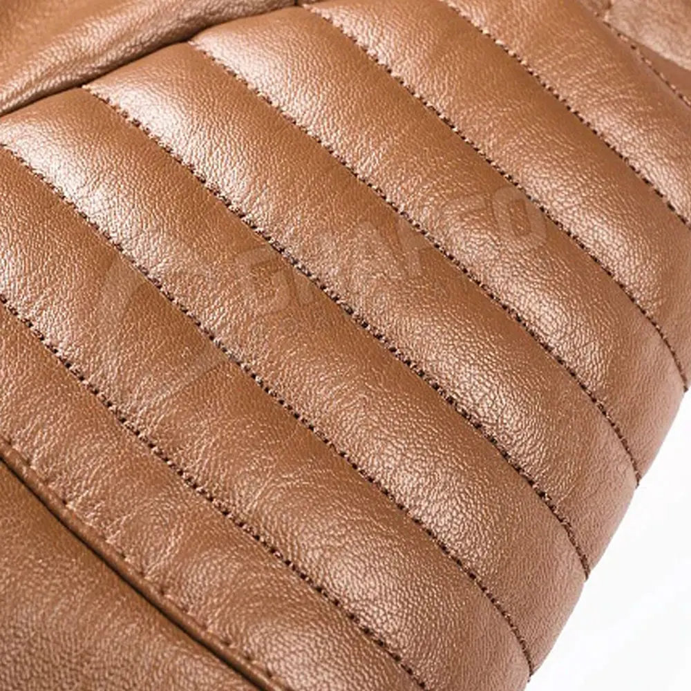  Мужская кожаная куртка с принтом логотипа на заказ