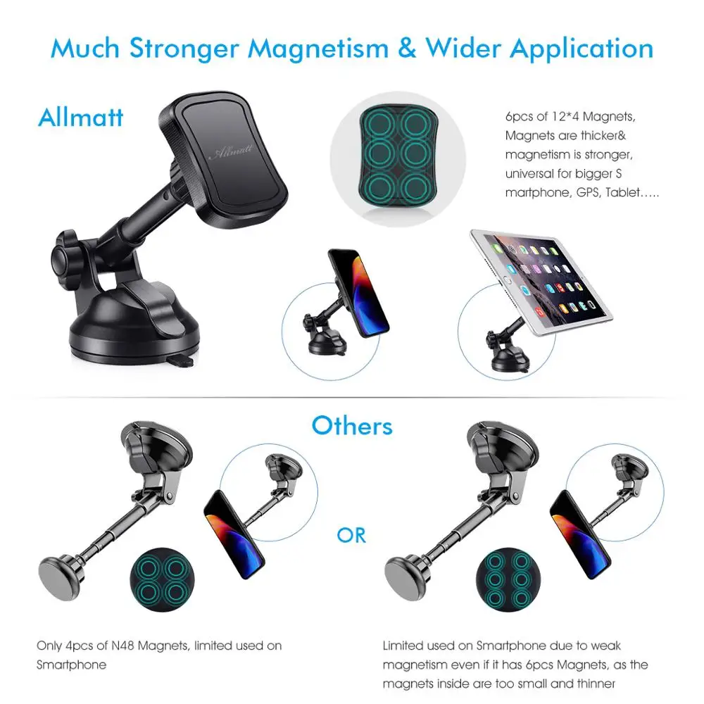 2023 Custom logo Dashboard Windshield Car Mount Stand 360 degree rotation mobile phone car holder for smartphones