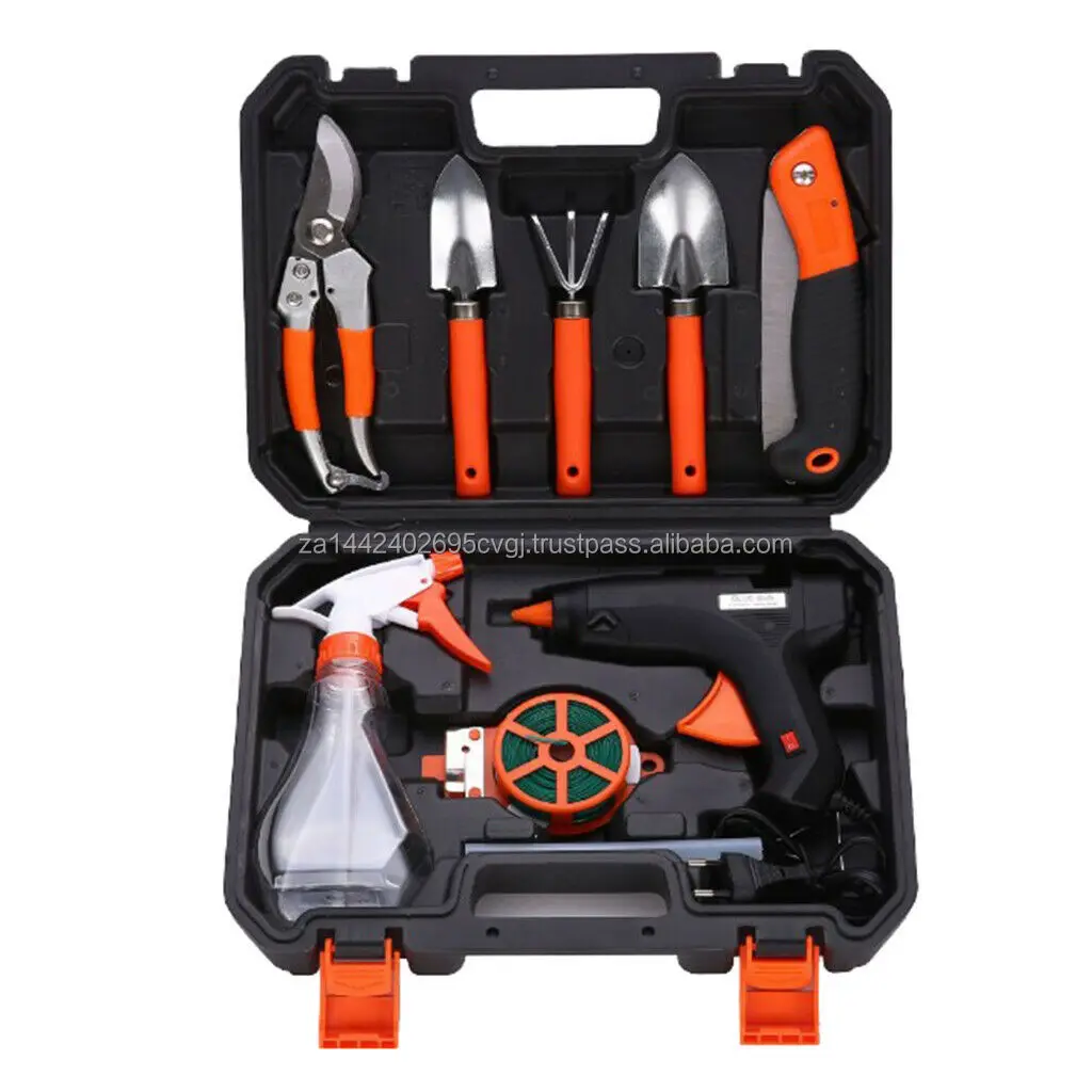 Sales On 10-Piece Heavy-Duty Garden Tools Set Ergonomic Rake Spade Sprayer Gifts