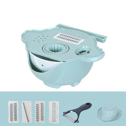Maisons Kitchen Gadgets Juicer Tools 7 in 1 Drain Basket Vegetable Cutter Fruit Slicer Potato Peeler Cheese Grater