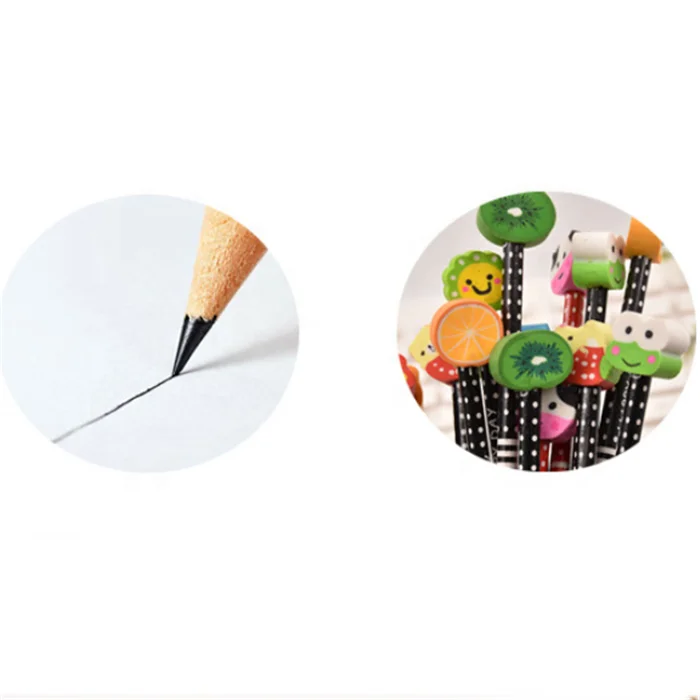 Оптовая продажа школьные призы канцелярские товары hb карандаш с ластиком на