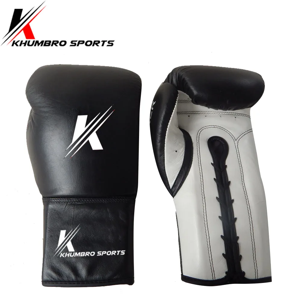 
Boxing Gloves Grant lace and loop Leather Boxing Gloves laced-up for Clubs Gym Boxing Fitness 