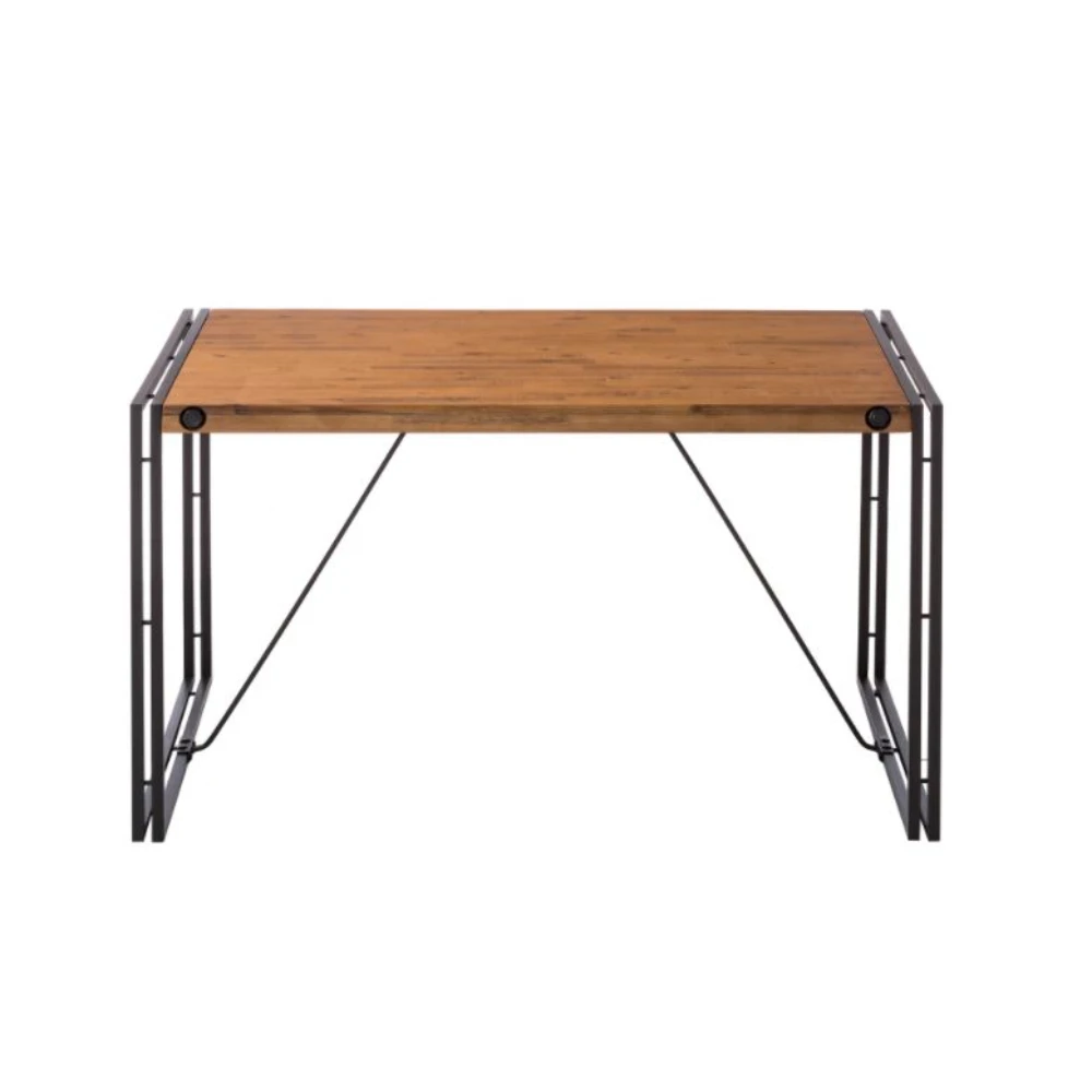 Высококачественные промышленные обеденные столы из массива дерева и металла базовая мебель столовые наборы для использования в столовой