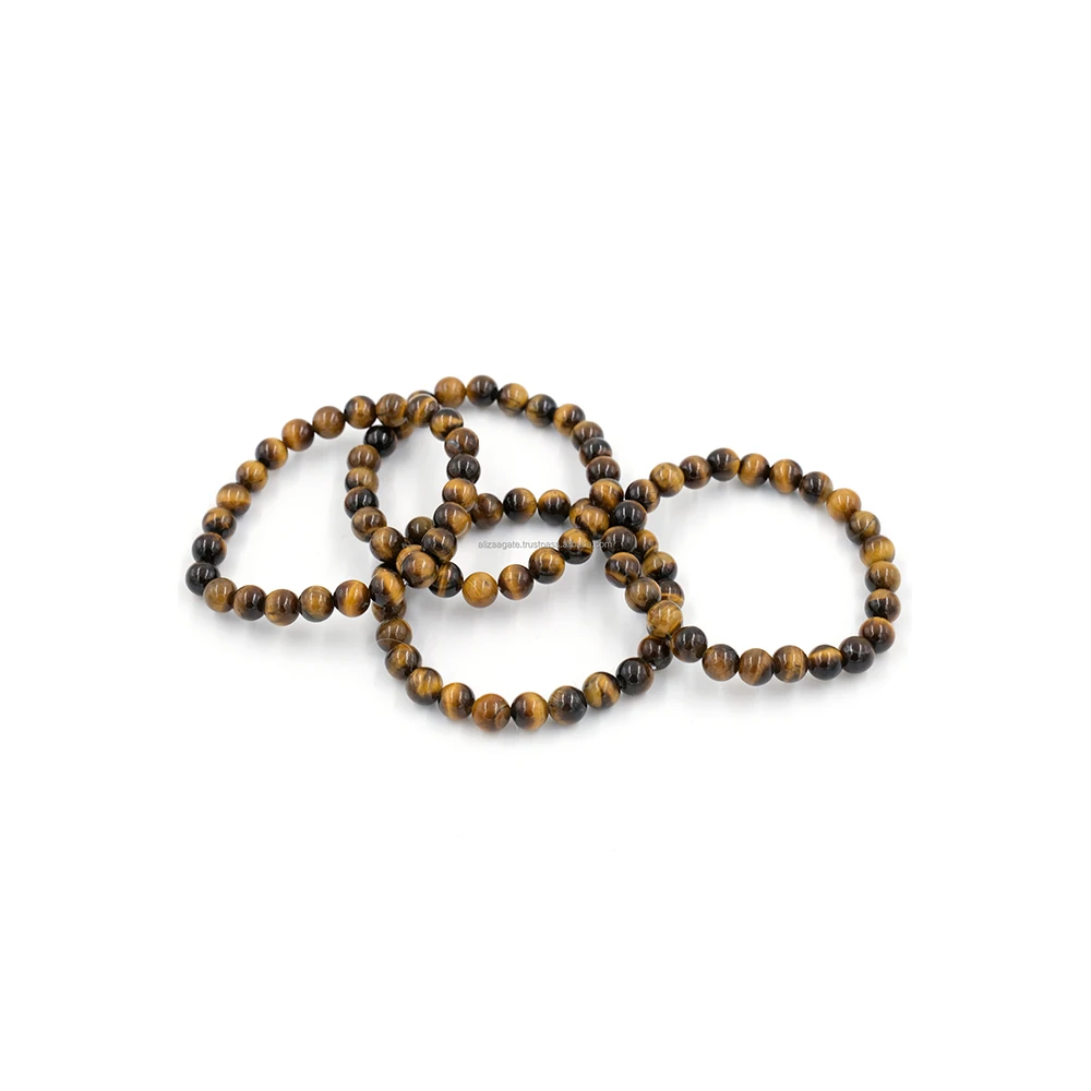 Luxury Designer Crystal Bracelet with Tiger Eye Stone Beads Gemstone Factory Price Online Shopping Available