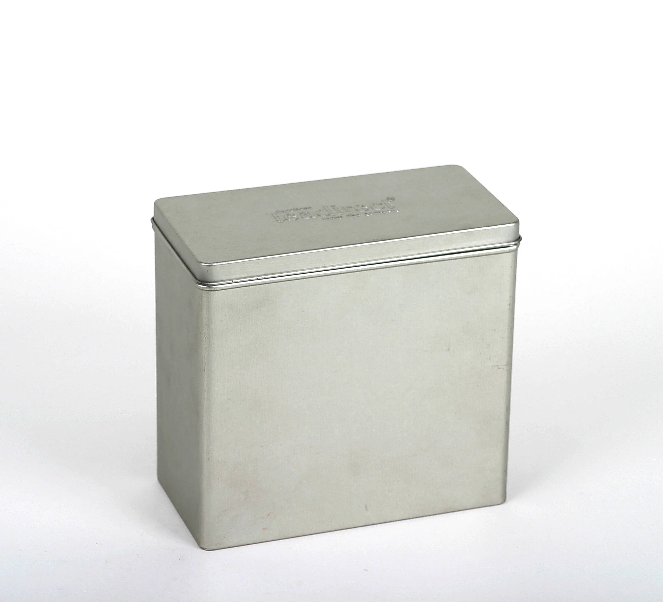 
Custom printed airtight rectangle metal tin can box with plastic lid for tea coffee chocolate biscuit foods 