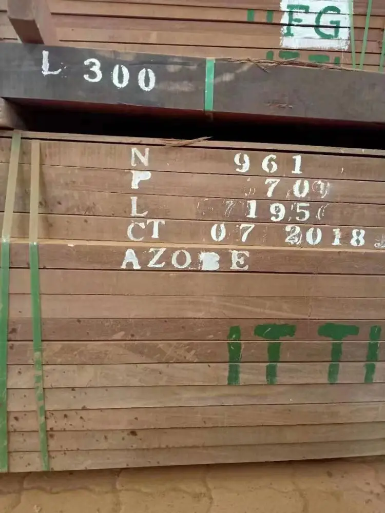 Azobe/Ekki for solidwood table from Gabon