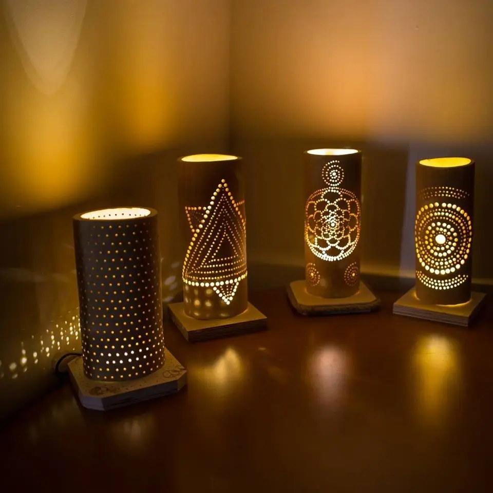 Vietnam Hand-made Bamboo Lamp  Arts and Crafts Gallery