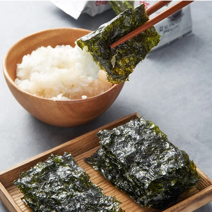 Korean seaweed Kwangcheon for Lunch box Roaste , seasoned laver norishushi seaweed original taste 4g*3/pack
