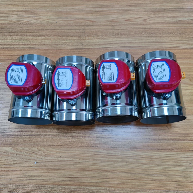 Motorized HVAC Damper 110V HVAC air Duct Zone dampers Actuator Electric air Damper 80 100 125 150 200 250 300 350