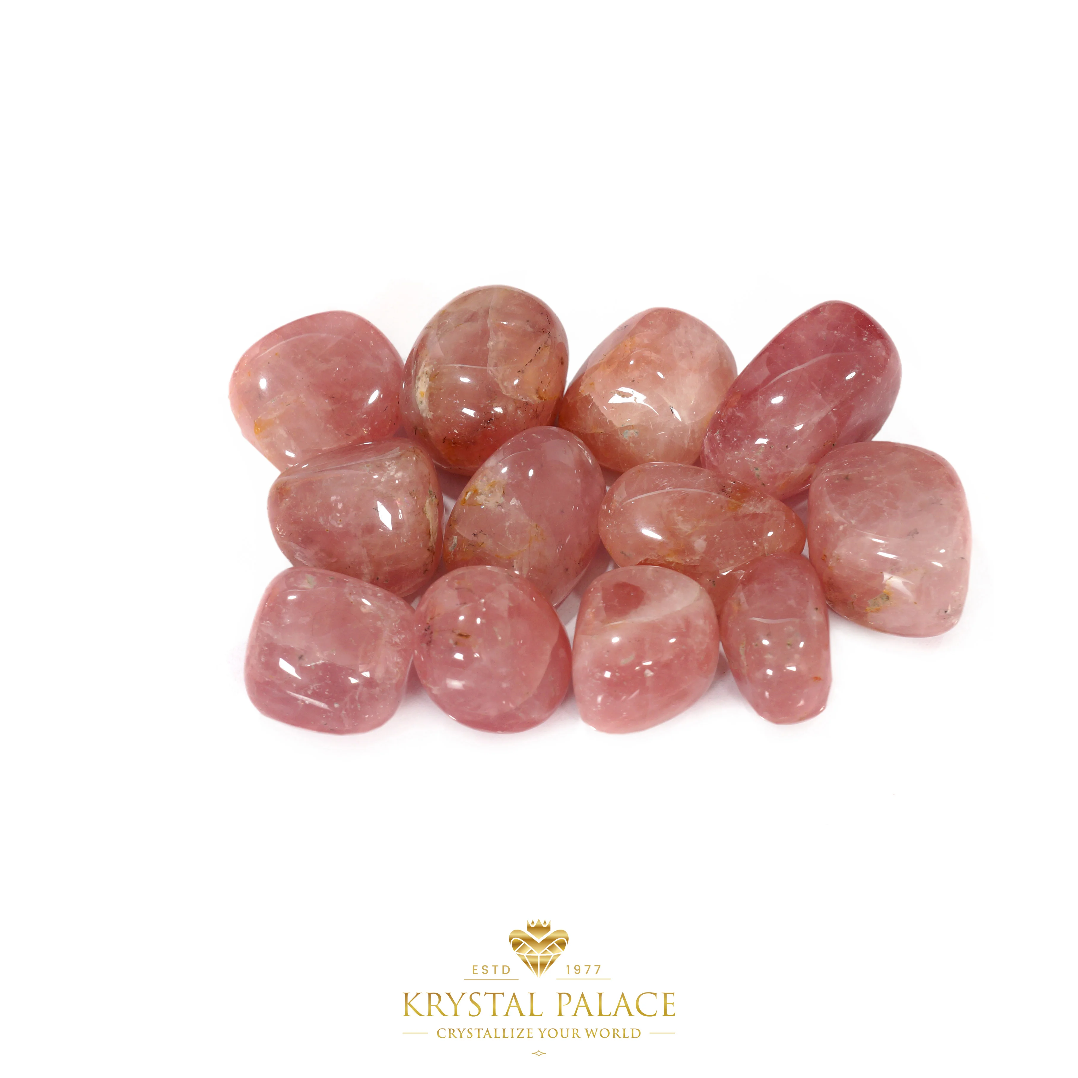 
BULK NATURAL PINK ROSE QUARTZ TUMBLED PEBBLES FOR HEALING AND LANDSCAPING 