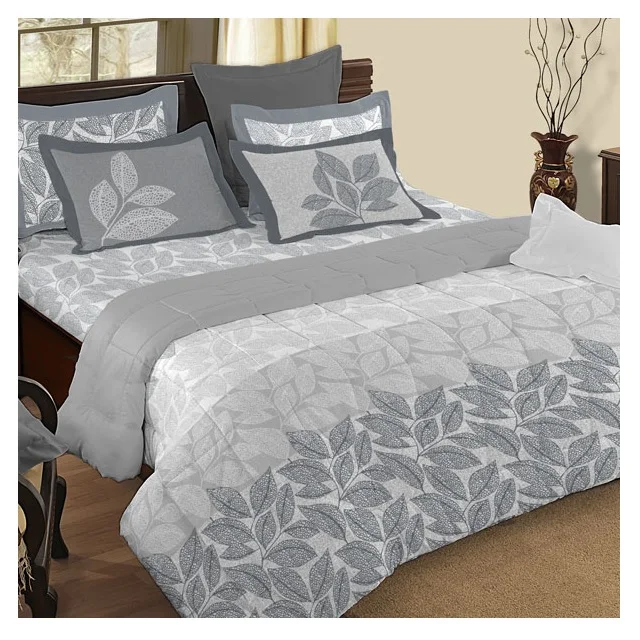 Серое 100% органическое хлопчатобумажное постельное белье большого размера, сертифицировано швейцарские покрывала