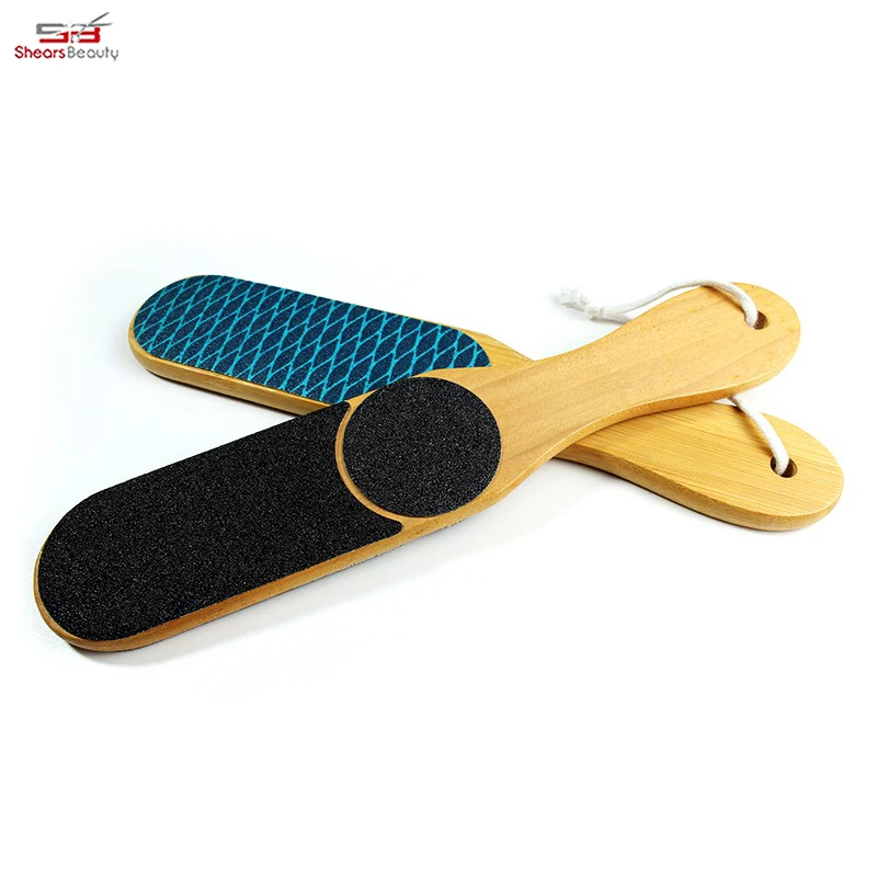 Hot sale design foot file and callus remover gold handle for nail salon black foot file
