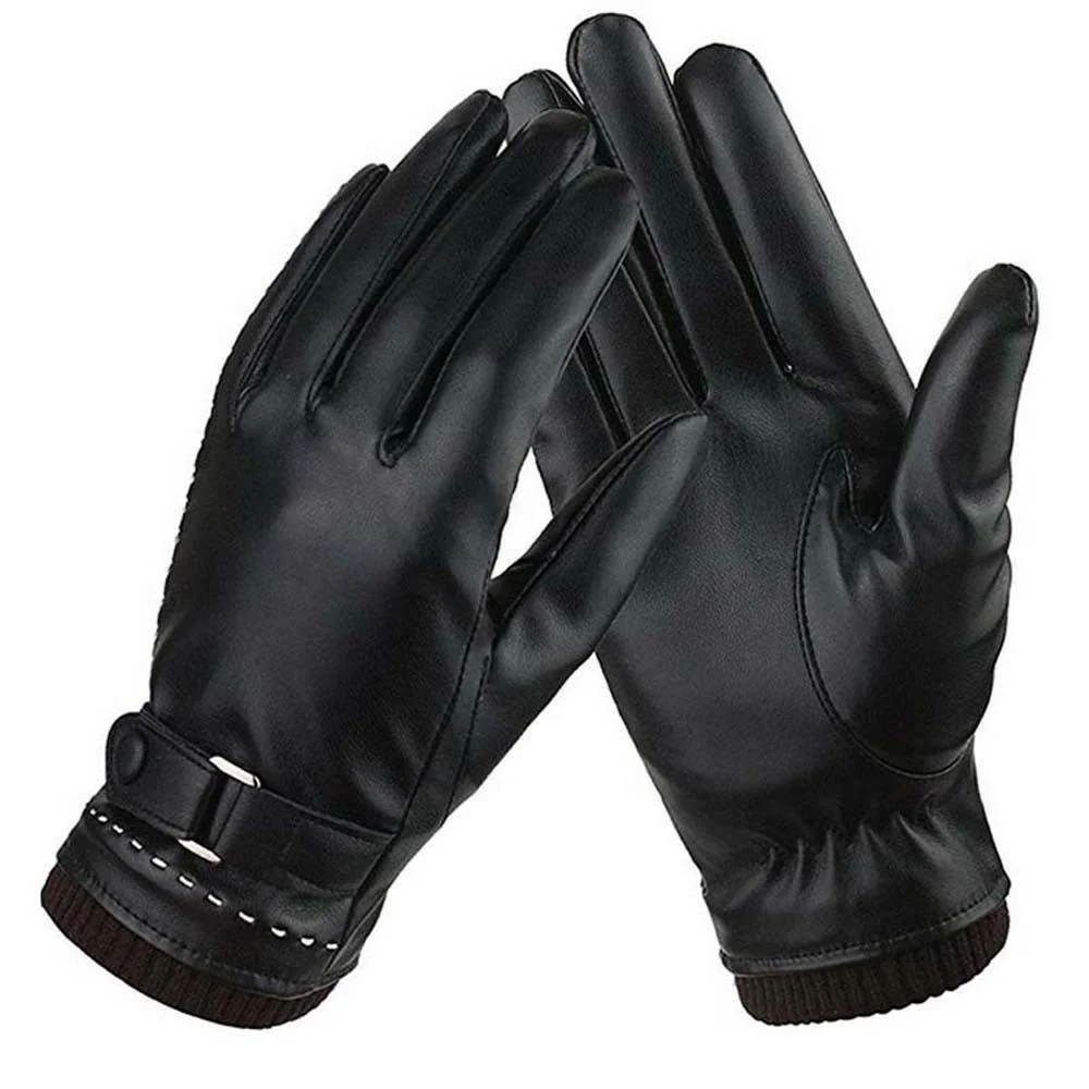 
Fashion Women Motorcycle Gloves Leather Touch Screen Winter Warm Driving Mittens 