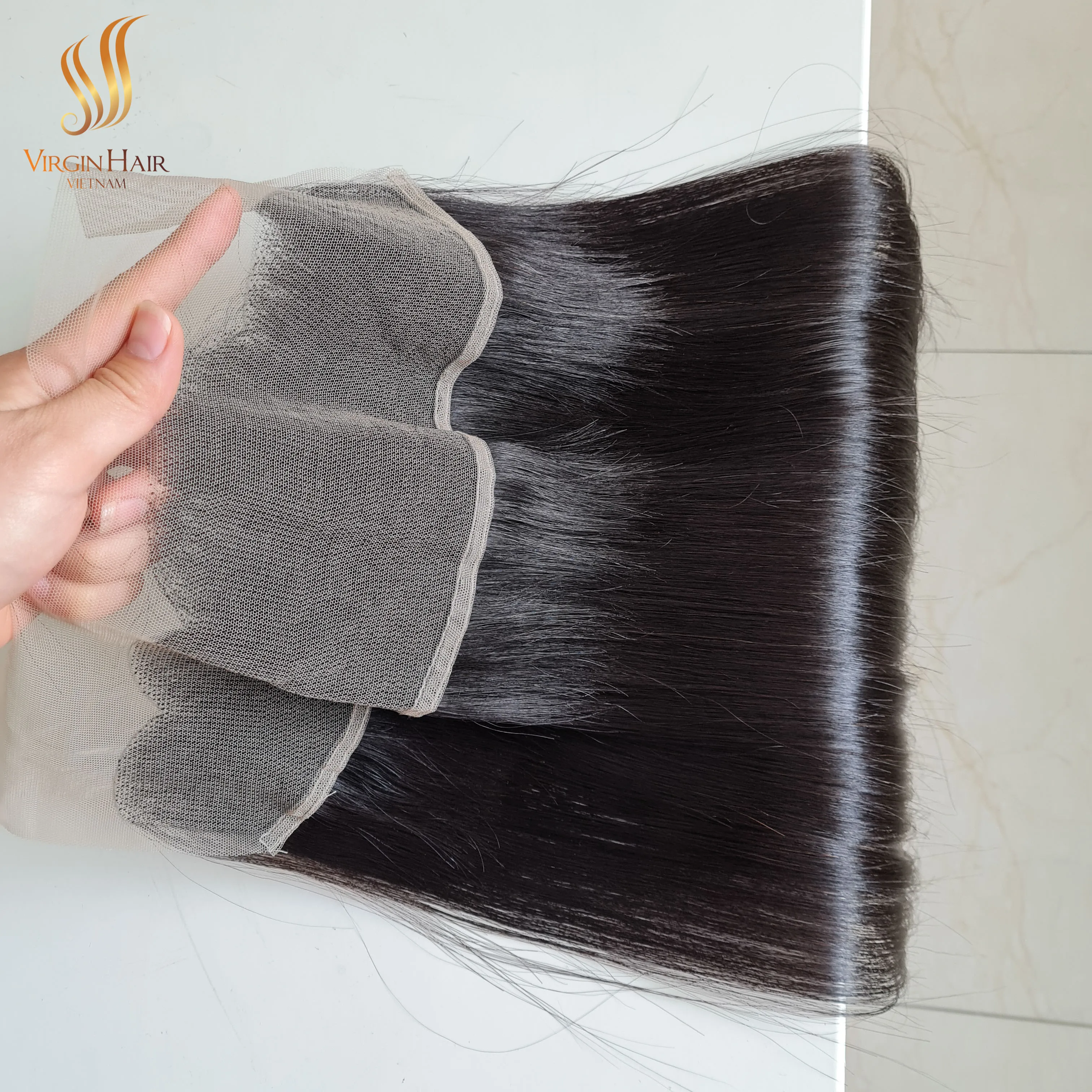 Wholesale  Raw Donor Vietnamese Virgin Cuticle Aligned Natural Black Bone Straight Peruvian HD Lace Wigs Extension Vendors