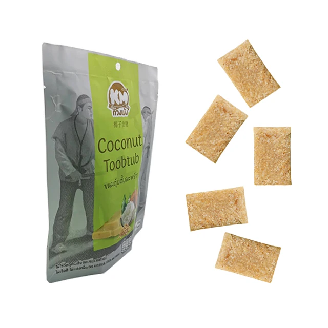 Высококачественная ароматная веганская арахисовая конфета с кокосом, тайская закуска, питательная польза