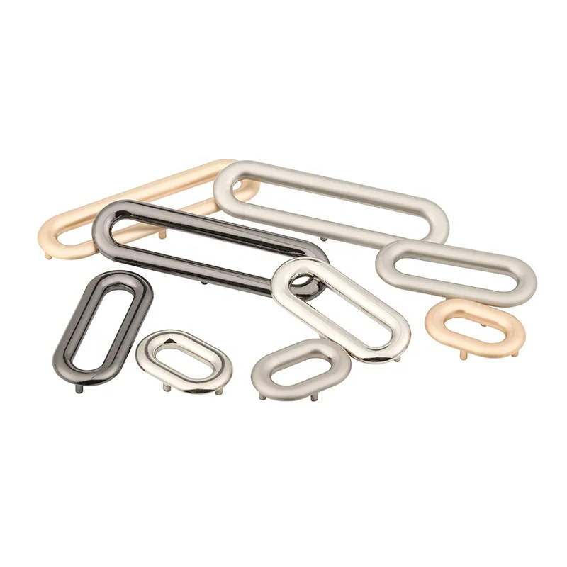 Ellipse Oval square Excellent Plating Frosted Zinc Alloy Metal Eyelets Grommet for Shoes Bags Garment