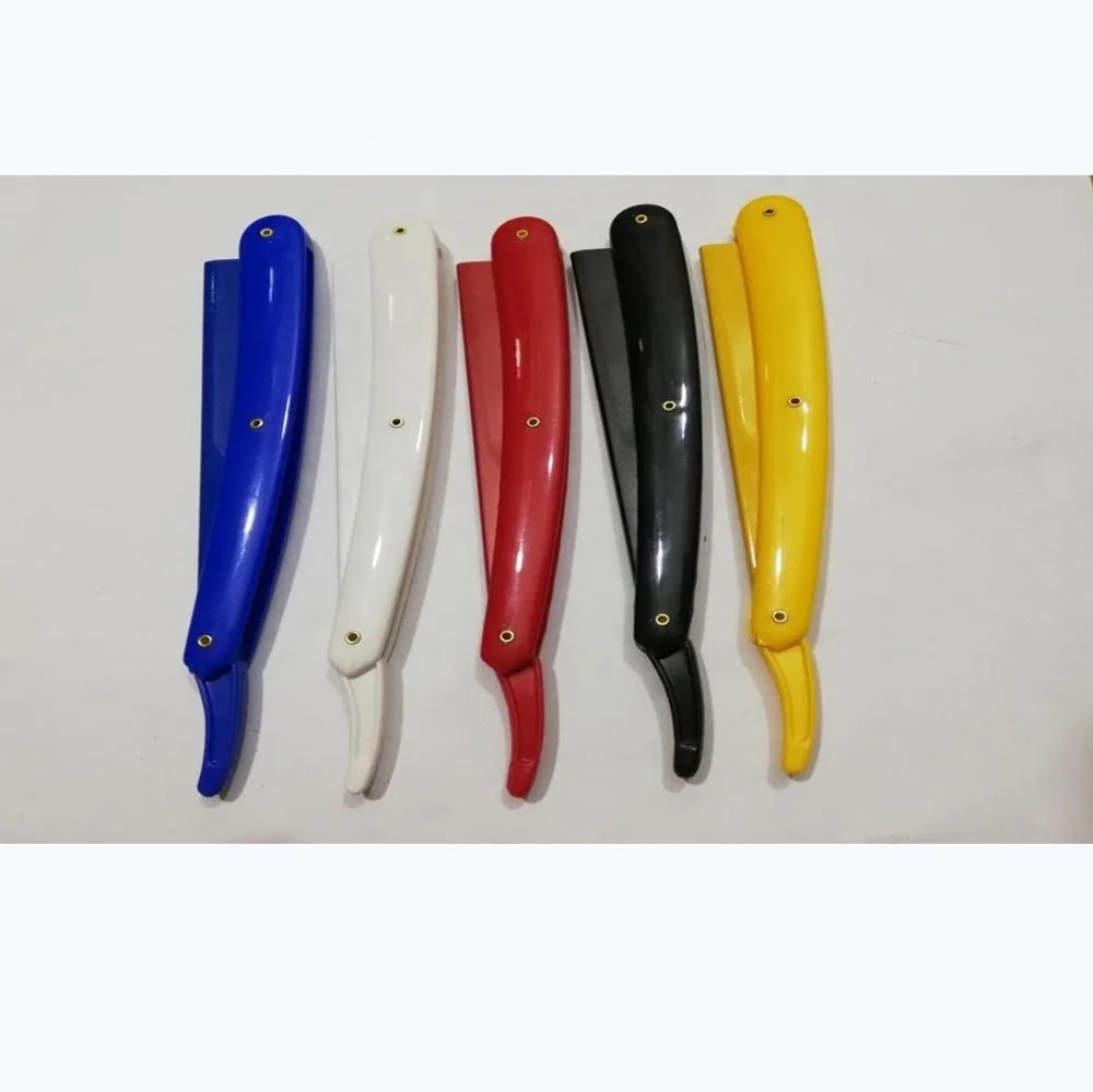 Colorful Plastic Straight Razor Holder for Shaving Bestseller 2021 Barber Hair Cut Tools Custom Logo Accept