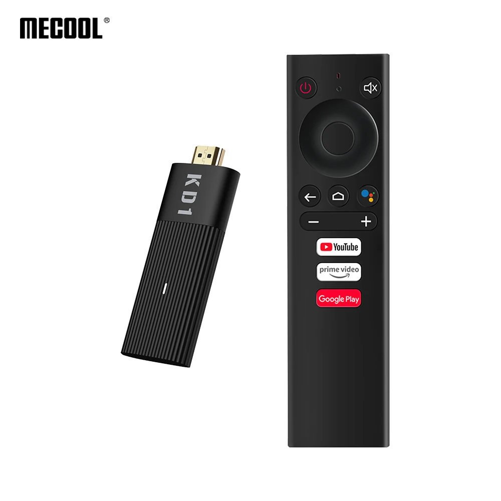 Новинка 2021 ТВ-ключ MECOOL KD1 Amlogic S905Y2 2 ГБ 16 сертифицированный Google Wi-Fi 4 ГГц/5 ГГц беспроводной на Android 10 0