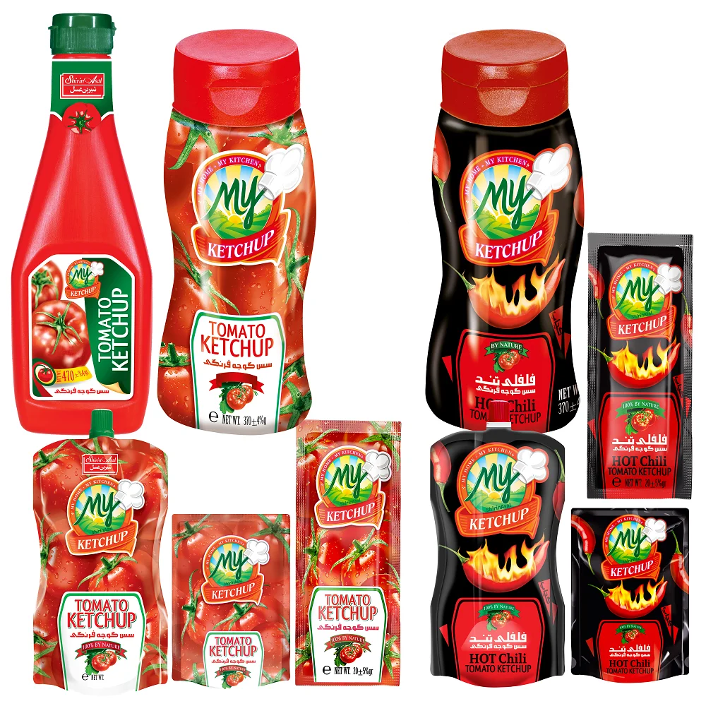 Tomato Ketchup Available in Different Packaging Formats and Sizes