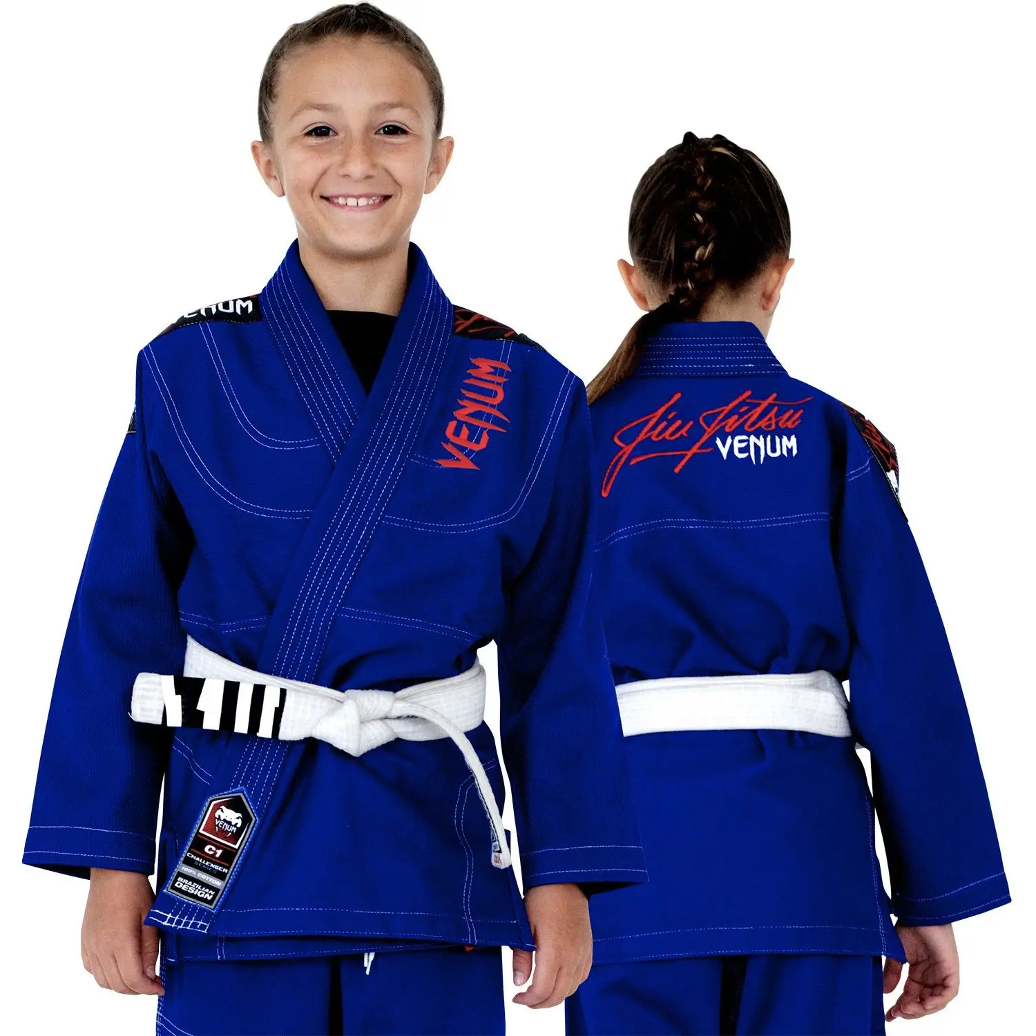 OEM GIRLS Kids WHITE Brazilian Gi Pearl Wears BJJ kimonos High Quality Custom Made BJJ Girls | Super Quality Jiu Jitsu Gi