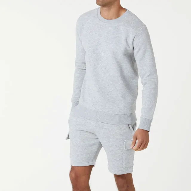  Мужская одежда мужская с коротким рукавом и круглым вырезом 100% хлопок флисовая однотонная окрашенная