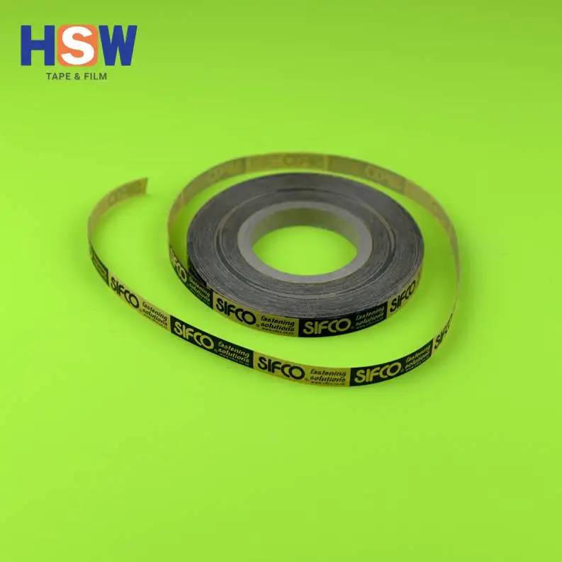 Adhesive tapes for paper strip nails and fencing staples