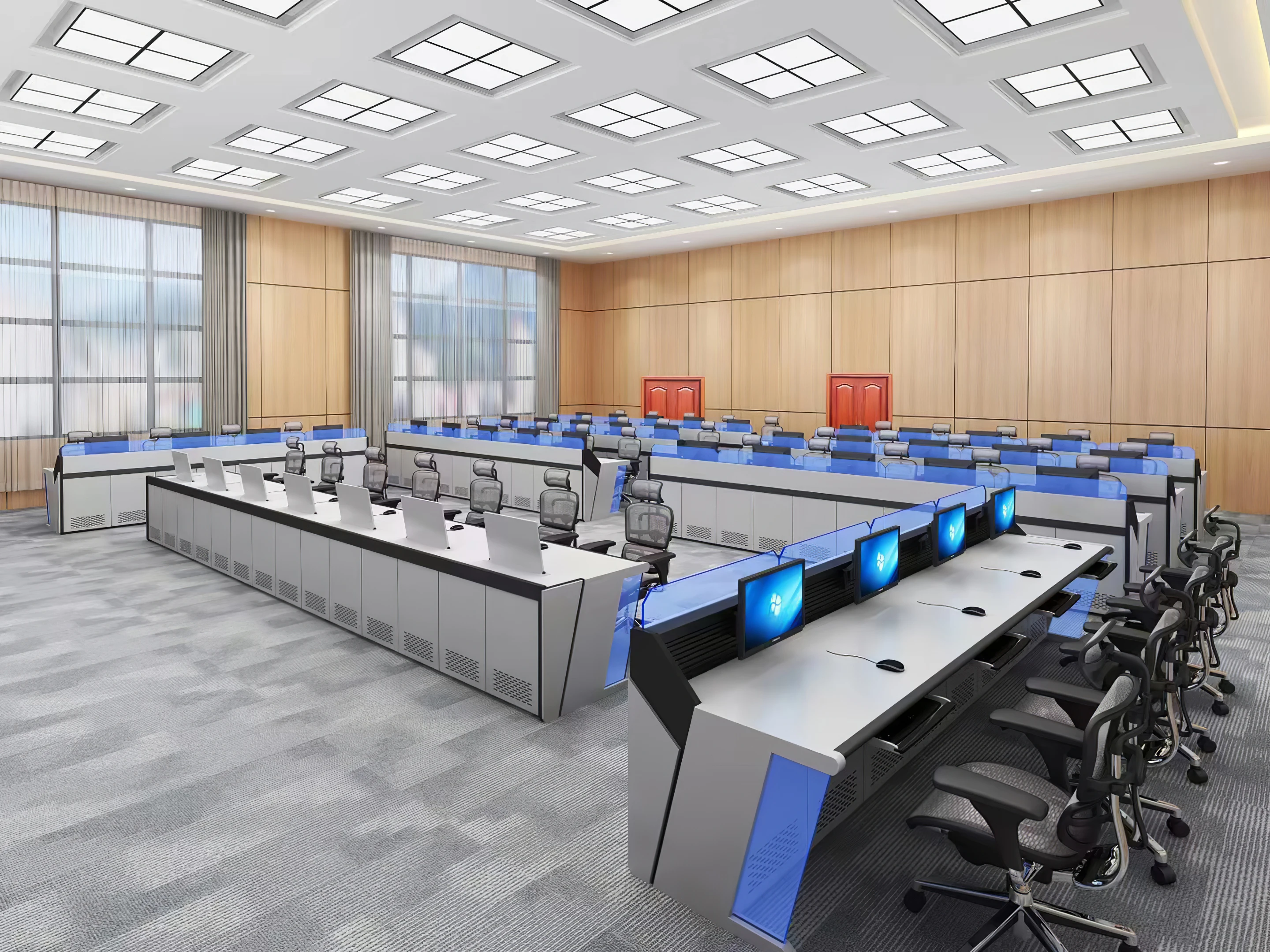 Modern Design Commercial Furniture Multimedia desk Round sectional Meeting table