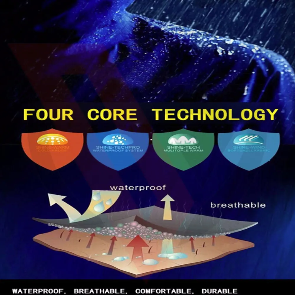 Top Quality Waterproof Snowboard Outdoor Clothing Winter Ski Jacket for Men Newest Style Men Ski Jackets