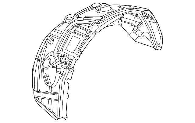 2013 TO 2018 Ram 1500 inner fender liner 68110687AE LEFT LINER FENDER MOPAR Wheelhouse Shield Left  fender liner