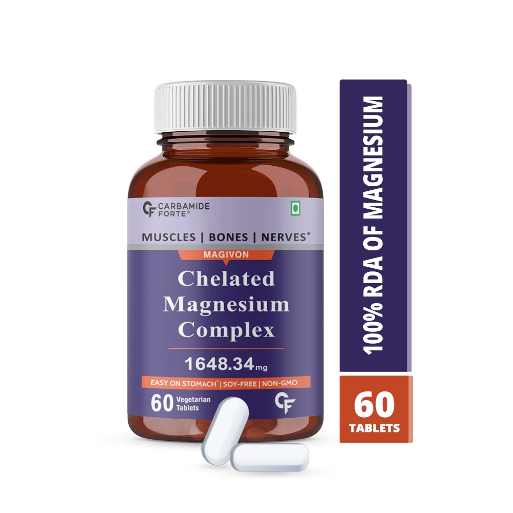 
Carbamide Forte Magnesium Glycinate Citrate Supplement 1648mg 60 Tablets 